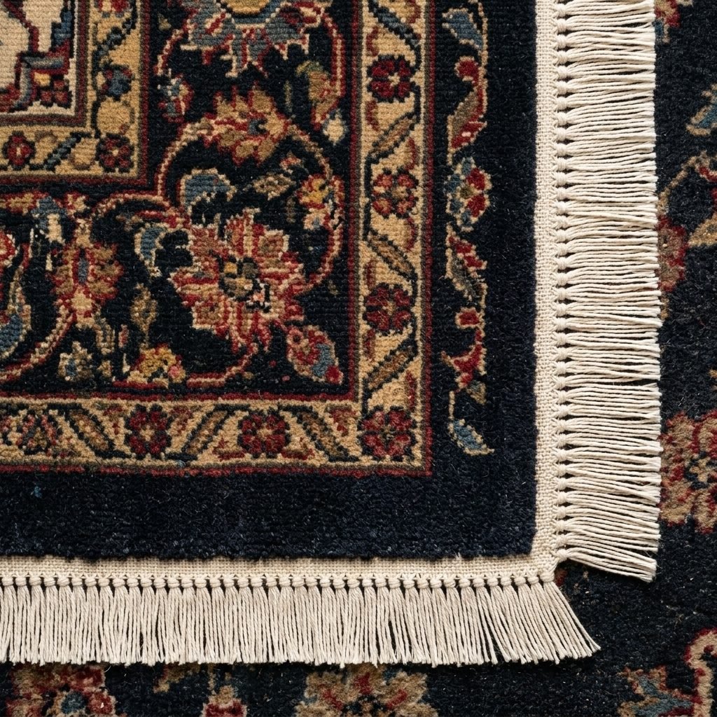 Alfombra persa restaurada e impecable